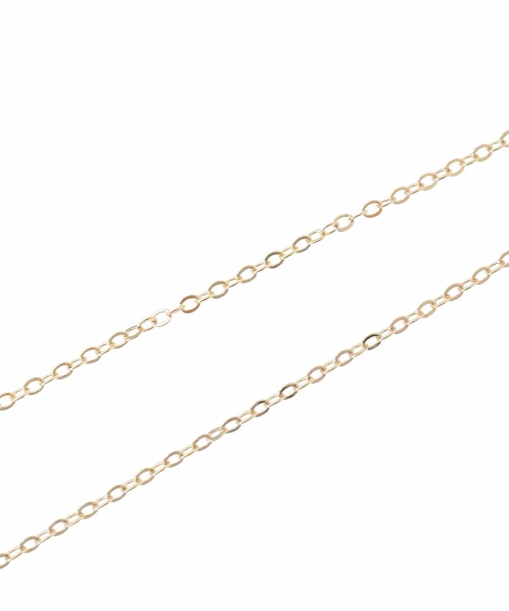 OZ2ED09038 eur3(エウルキューブ) スクエアモチーフロングネックレス ゴールド