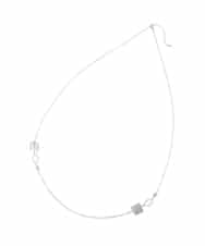OZ2ED09038 eur3(エウルキューブ) スクエアモチーフロングネックレス シルバー