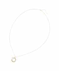 OZ2FA11039 eur3(エウルキューブ) メタルサークルパールロングネックレス ゴールド(95)