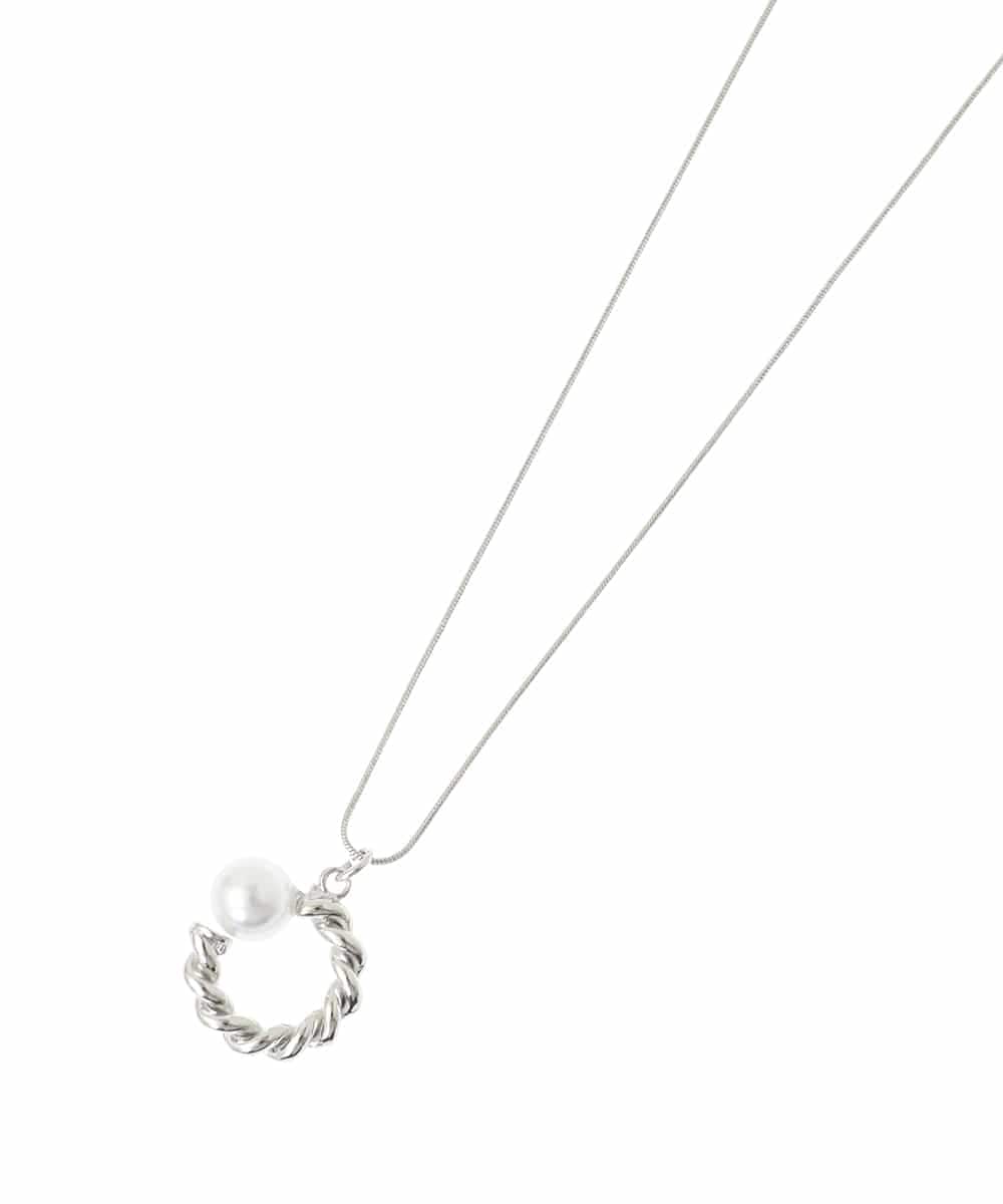 OZ2FA11039 eur3(エウルキューブ) メタルサークルパールロングネックレス ゴールド(95)
