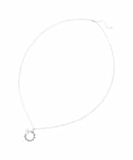 OZ2FA11039 eur3(エウルキューブ) メタルサークルパールロングネックレス シルバー(96)