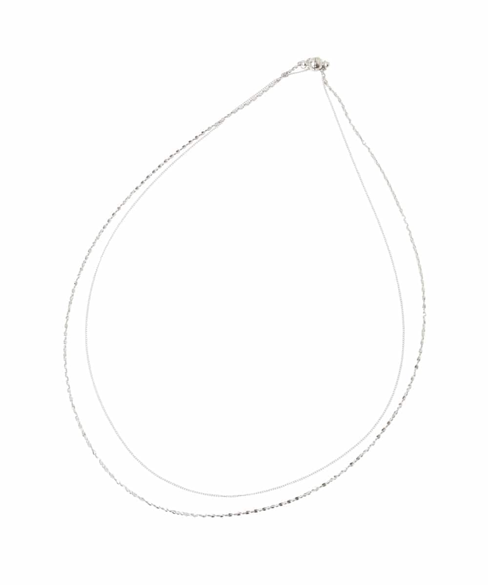 OZ2FA13039 eur3(エウルキューブ) 2連デザインネックレス シルバー(96)