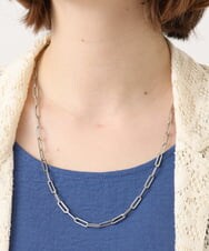 OZ2FD11044 eur3(エウルキューブ) オーバルチェーンステンレスネックレス シルバー
