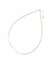 OZ2FD11044 eur3(エウルキューブ) オーバルチェーンネックレス ゴールド