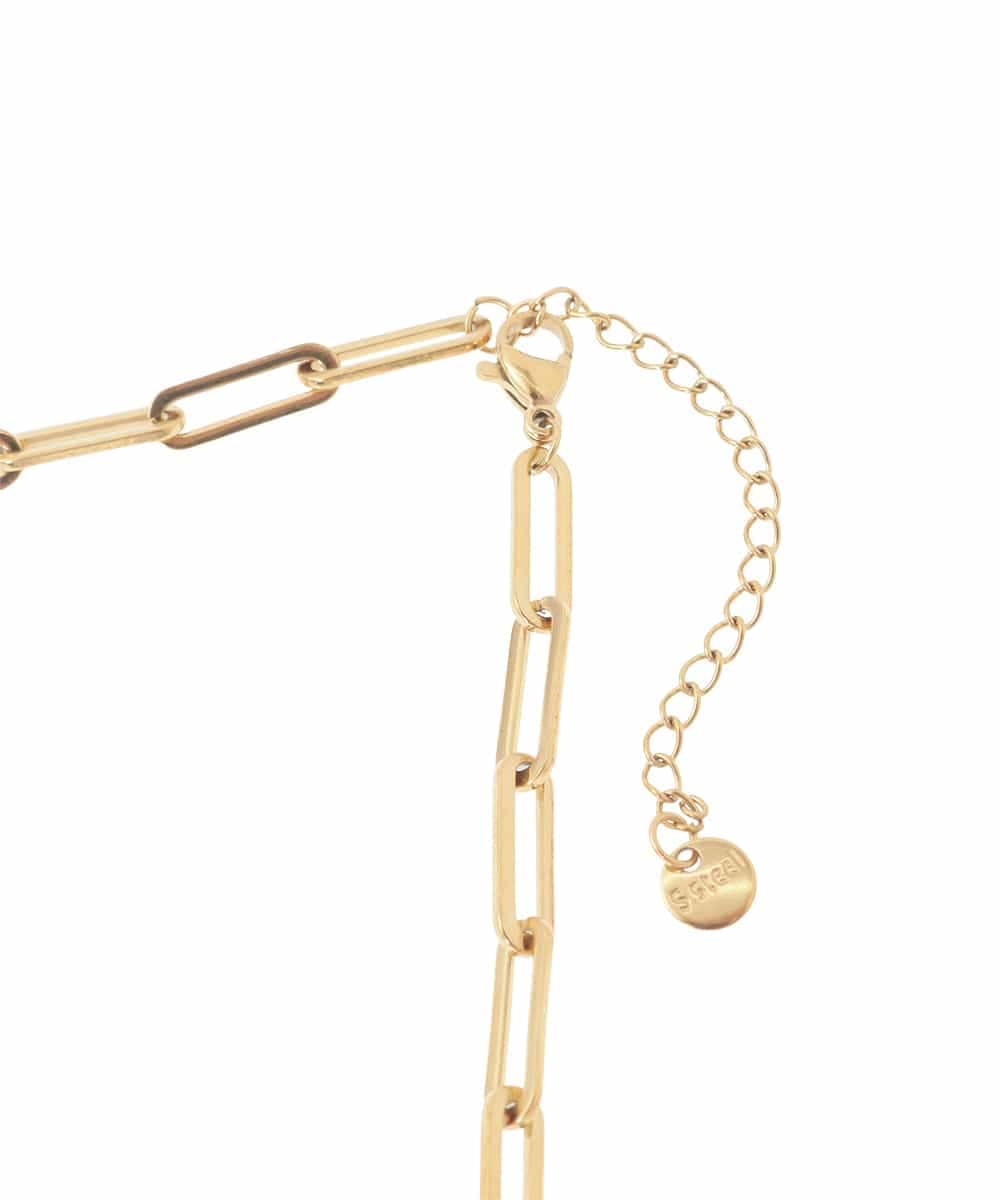 OZ2FD11044 eur3(エウルキューブ) オーバルチェーンネックレス ゴールド