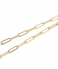 OZ2FD11044 eur3(エウルキューブ) オーバルチェーンネックレス ゴールド