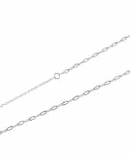 OZ2FD12039 eur3(エウルキューブ) メタルドロップチェーンネックレス シルバー