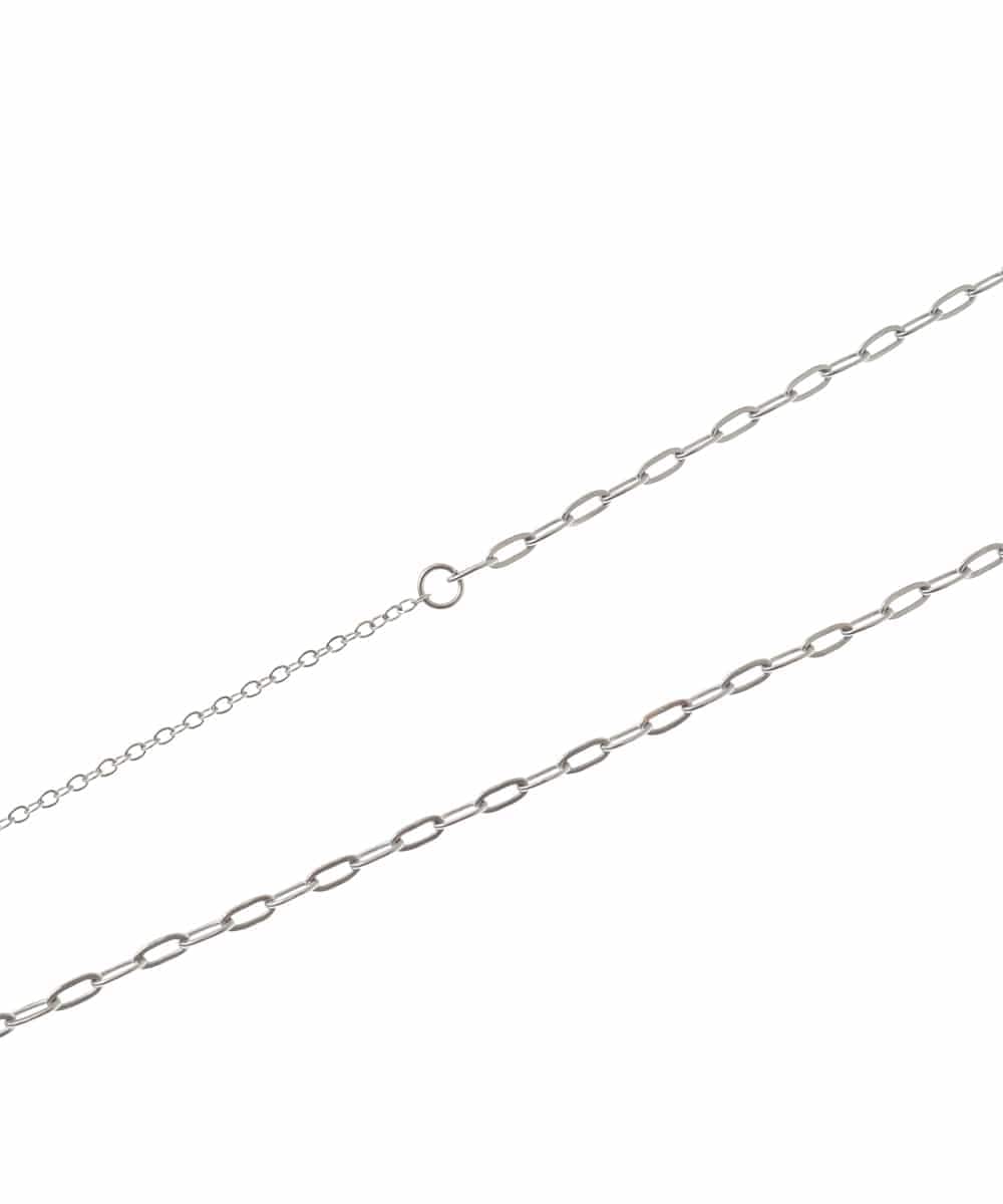 OZ2FD12039 eur3(エウルキューブ) メタルドロップチェーンネックレス シルバー