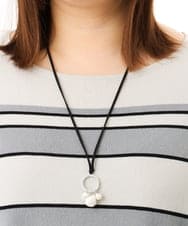 OZ2FD13039 eur3(エウルキューブ) シェルビーズモチーフネックレス シルバー