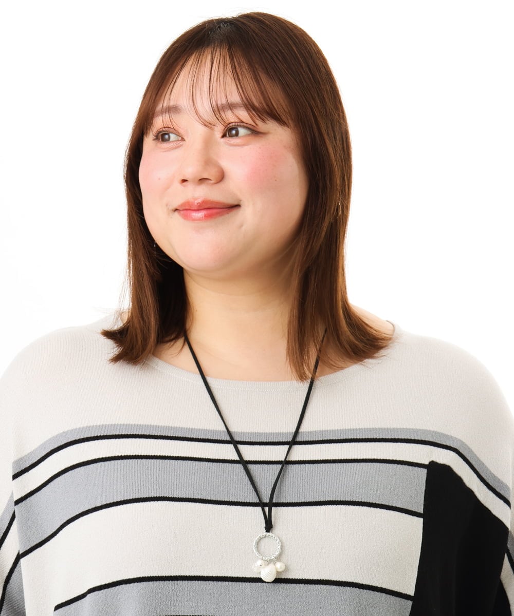 OZ2FD13039 eur3(エウルキューブ) シェルビーズモチーフネックレス シルバー