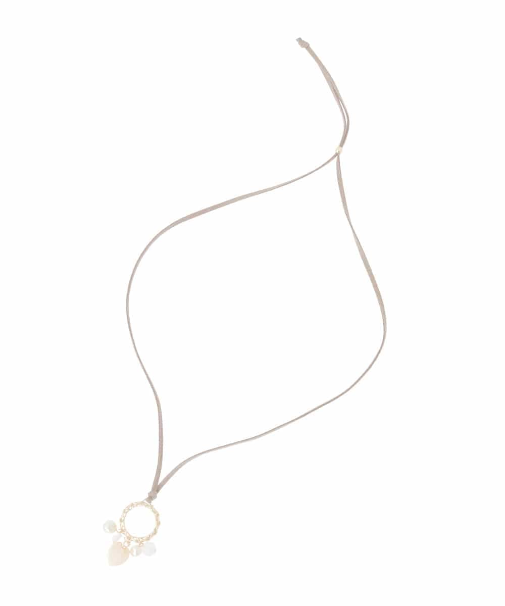 OZ2FD13039 eur3(エウルキューブ) シェルビーズモチーフネックレス ゴールド