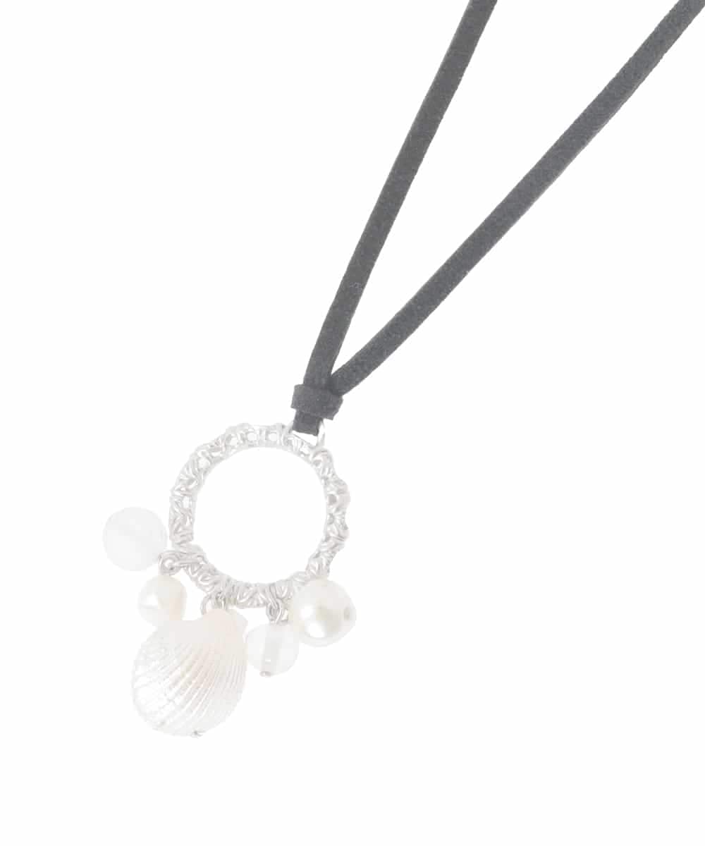 OZ2FD13039 eur3(エウルキューブ) シェルビーズモチーフネックレス ゴールド