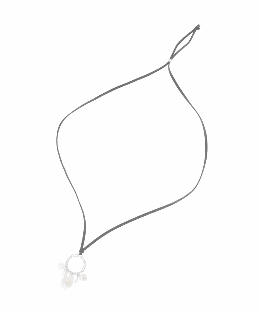 OZ2FD13039 eur3(エウルキューブ) シェルビーズモチーフネックレス シルバー