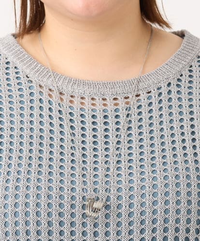 OZ2GA15039 eur3 ダブルチェーンリングモチーフネックレス