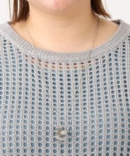 OZ2GA15039 eur3(エウルキューブ) ダブルチェーンリングモチーフネックレス シルバー(96)