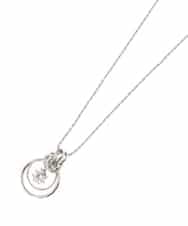 OZ2GA20039 eur3(エウルキューブ) ダブルサークルトップネックレス シルバー(96)