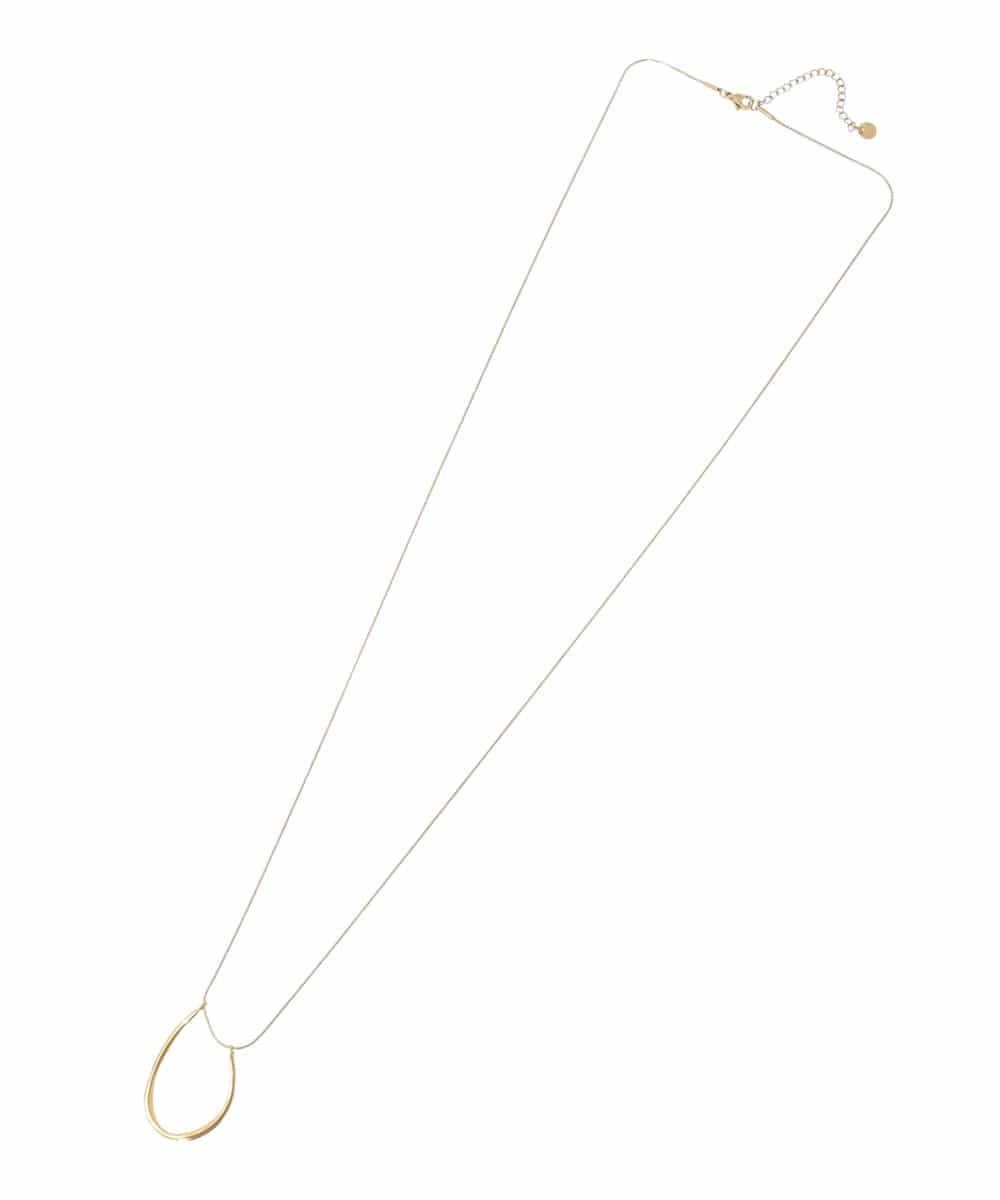 OZ2GD17039 eur3(エウルキューブ) ニュアンスメタルデザインロングステンレスネックレス ゴールド