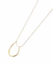 OZ2GD17039 eur3(エウルキューブ) ニュアンスメタルデザインロングステンレスネックレス ゴールド
