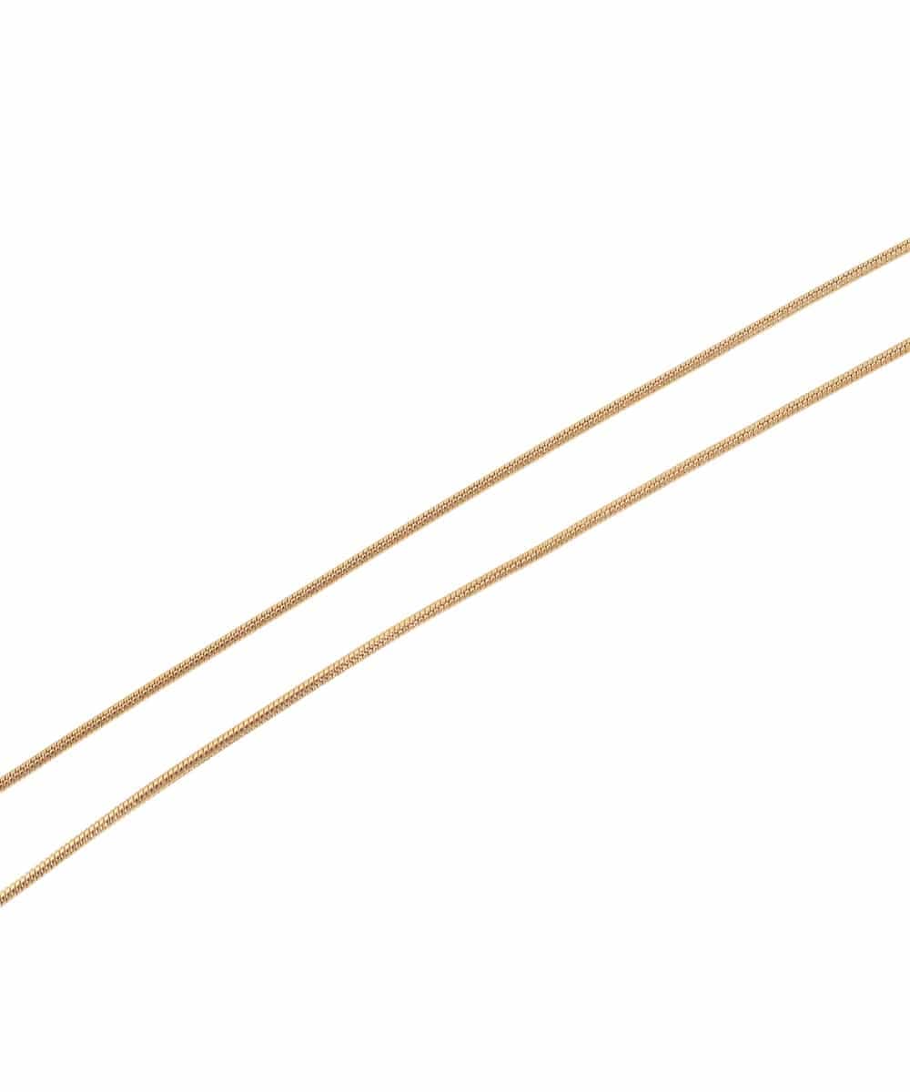 OZ2GD17039 eur3(エウルキューブ) ニュアンスメタルデザインロングステンレスネックレス ゴールド