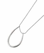 OZ2GD17039 eur3(エウルキューブ) ニュアンスメタルデザインロングステンレスネックレス ゴールド