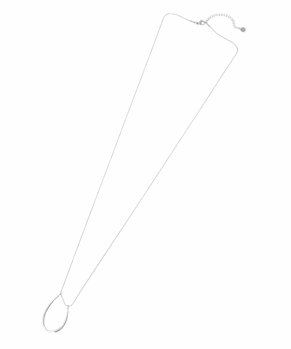 OZ2GD17039 eur3(エウルキューブ) ニュアンスメタルデザインロングステンレスネックレス シルバー