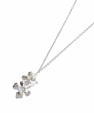 OZ2GV18039 eur3(エウルキューブ) フラワーモチーフロングネックレス シルバー(96)