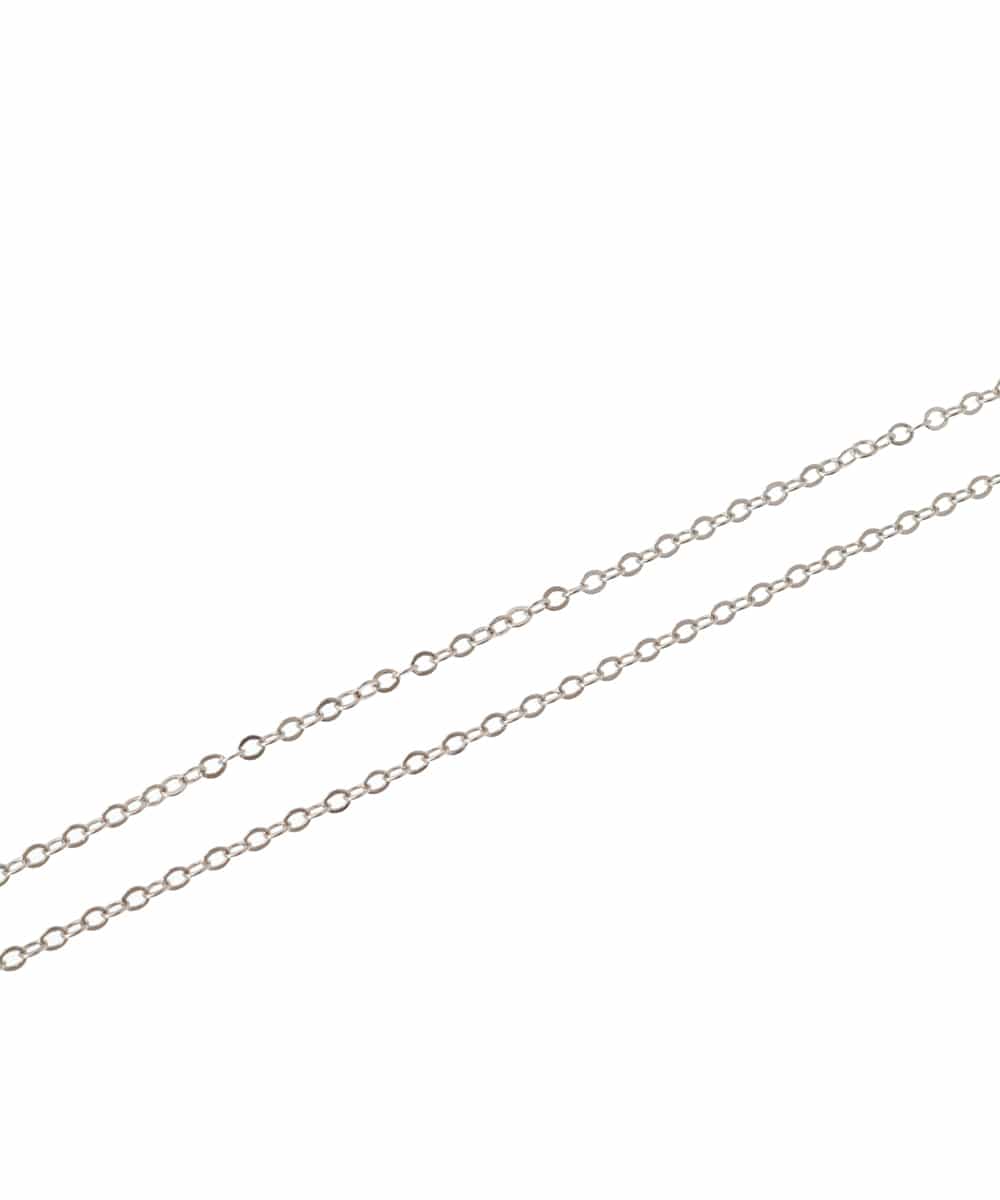 OZ2GV18039 eur3(エウルキューブ) フラワーモチーフロングネックレス シルバー(96)