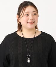 OZ2HA18039 eur3(エウルキューブ) MIXモチーフコードネックレス シルバー(96)