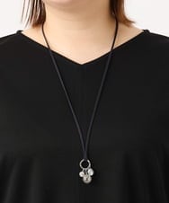 OZ2HA19039 eur3(エウルキューブ) MIXビジューデザインコードネックレス シルバー(96)