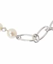 OZ2HD18024 eur3(エウルキューブ) パールMIXデザインブレスレット シルバー