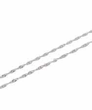 OZ2HV19039 eur3(エウルキューブ) 三連リングデザインロングネックレス シルバー