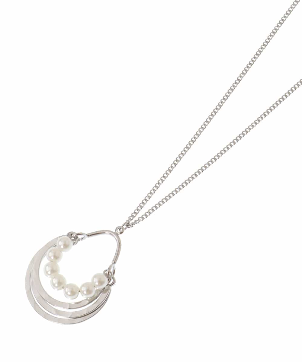 OZ2IP22030 eur3(エウルキューブ) パールアクセントメタルネックレス シルバー(96)
