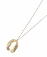 OZ2IS13030 eur3(エウルキューブ) 変形サークルモチーフロングネックレス ゴールド(95)