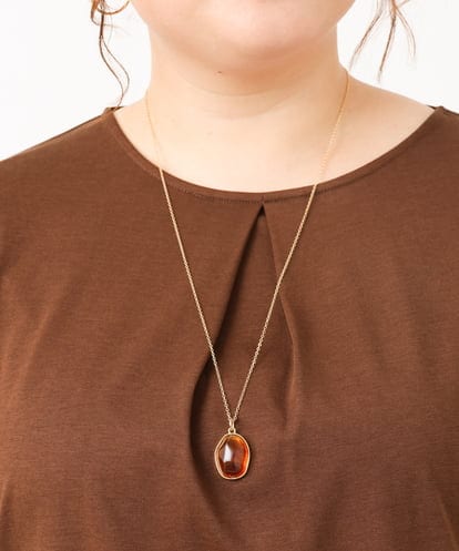 OZ2IV27034  ストーンモチーフロングネックレス