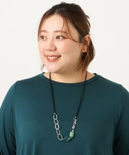 OZ2JA26039 eur3(エウルキューブ) ミックスパーツネックレス グリーン(35)
