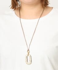 OZ2JA27039 eur3(エウルキューブ) 2WAYオーバルネックレス ベージュ(82)