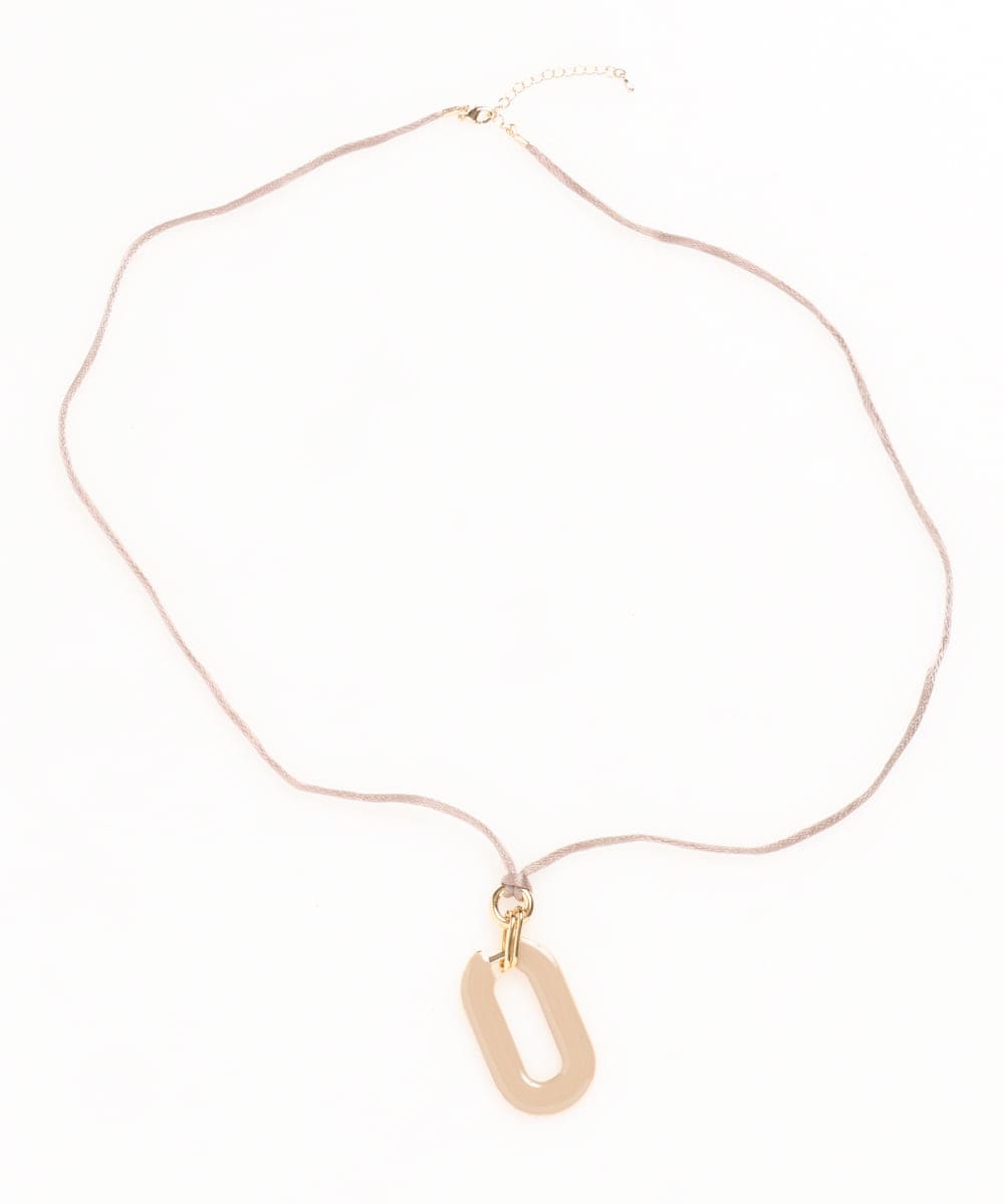 OZ2JA27039 eur3(エウルキューブ) 2WAYオーバルネックレス ベージュ(82)