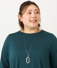 OZ2JA27039 eur3(エウルキューブ) 2WAYオーバルネックレス ライトグレー(91)