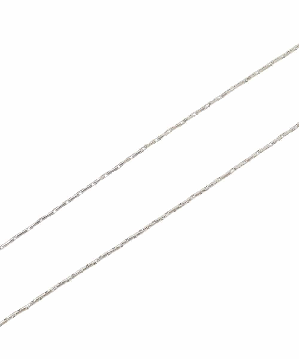 OZ2JD21039 eur3(エウルキューブ) パール調ループモチーフロングネックレス シルバー