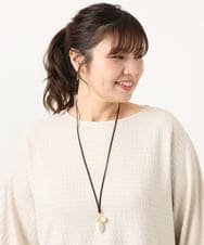 OZ2KA30039 eur3(エウルキューブ) サークルモチーフネックレス ブラウン
