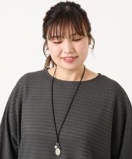 OZ2KA30039 eur3(エウルキューブ) サークルモチーフネックレス ブラック