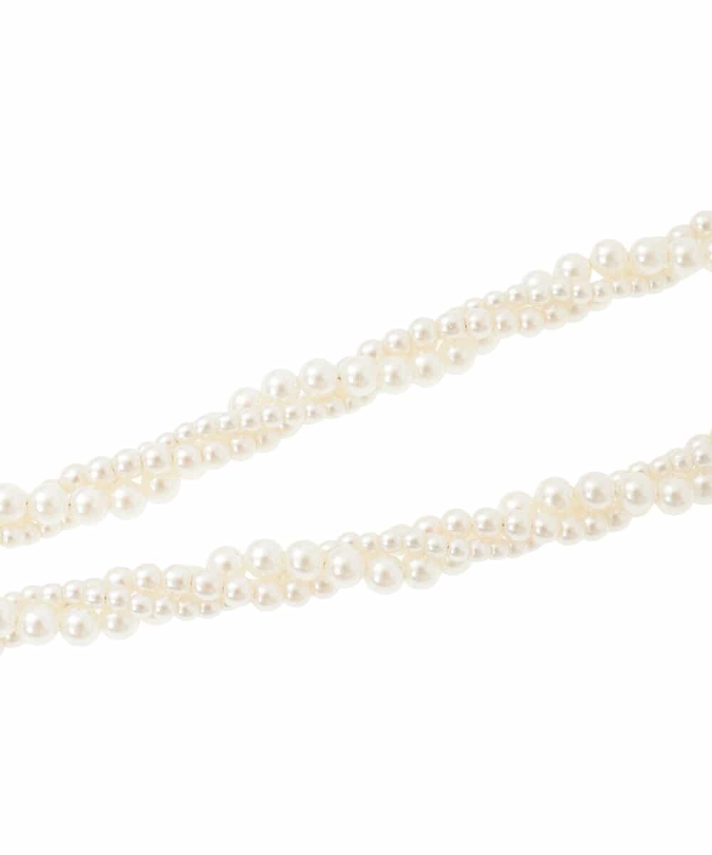 OZ2KA31049 eur3(エウルキューブ) ツイストパールネックレス アイボリー