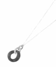 OZ2KS16039 eur3(エウルキューブ) 三連サークルモチーフロングネックレス グレー(92)