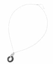 OZ2KS16039 eur3(エウルキューブ) 三連サークルモチーフロングネックレス グレー(92)