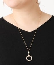 OZ2KS17039 eur3(エウルキューブ) 二連リングトップロングネックレス ゴールド(95)
