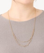 OZ2LV39039 eur3(エウルキューブ) 2連デザインチェーンネックレス ゴールド