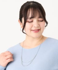 OZ2LV39039 eur3(エウルキューブ) 2連デザインチェーンネックレス シルバー