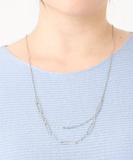 OZ2LV39039 eur3(エウルキューブ) 2連デザインチェーンネックレス シルバー