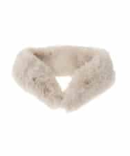 OZ3AD13039 eur3(エウルキューブ) ビジューポイントフェイクファーカラー ベージュ