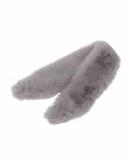 OZ3AD13039 eur3(エウルキューブ) ビジューポイントフェイクファーカラー グレー